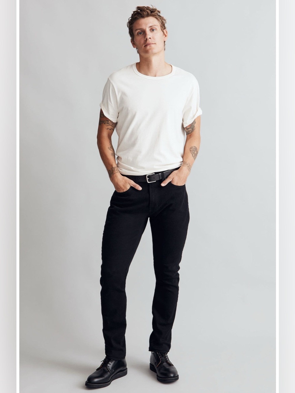 Madewell Athletic Slim Jeans Men’s 31 x 32 Faded Black Denim Minimalist